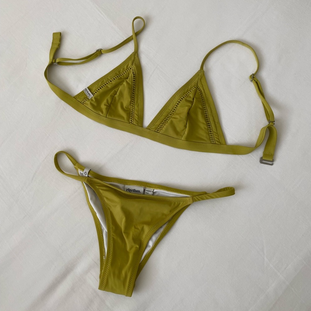 Green Rhythm Triangle Bikini